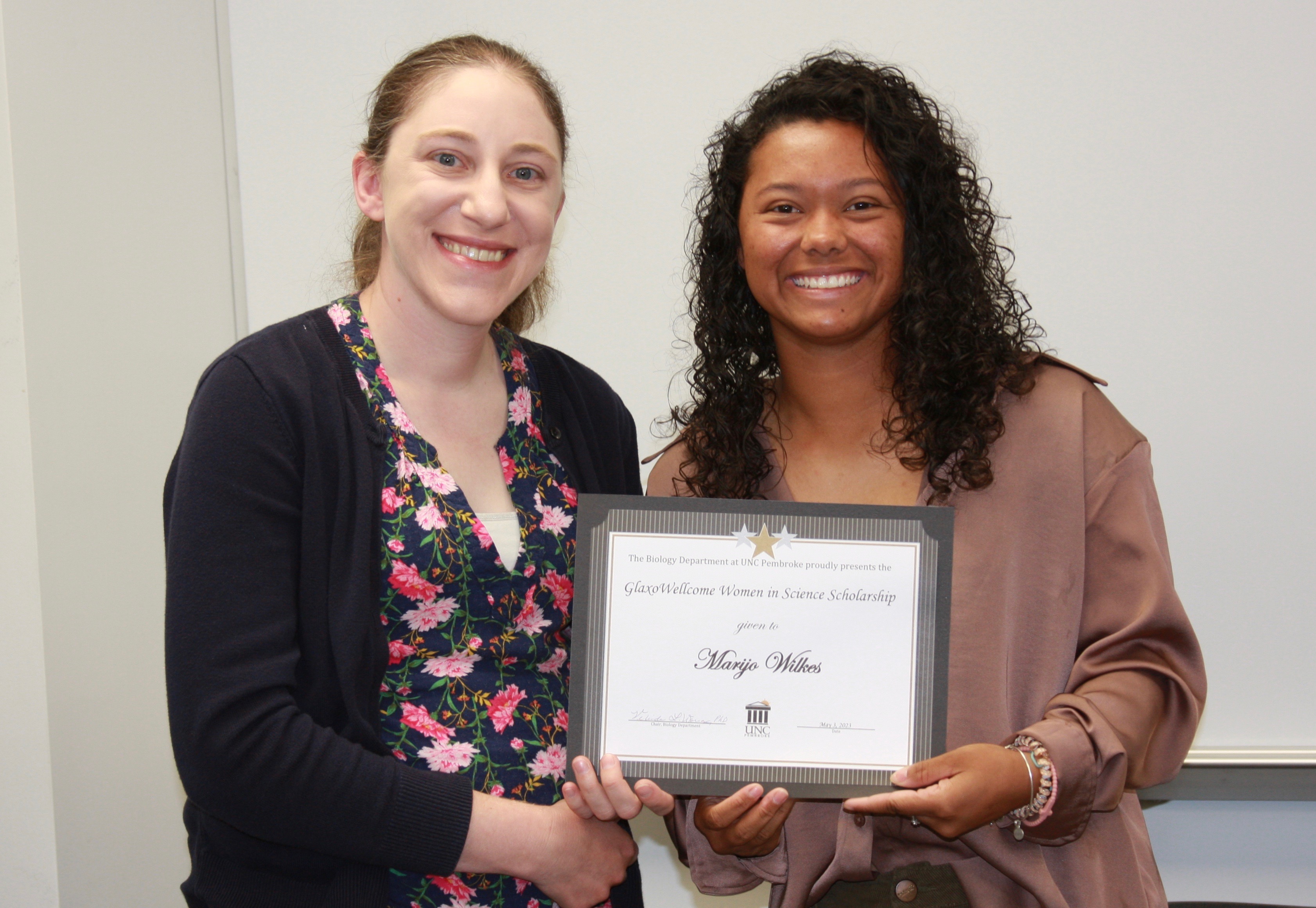 Glaxo Award UNCP