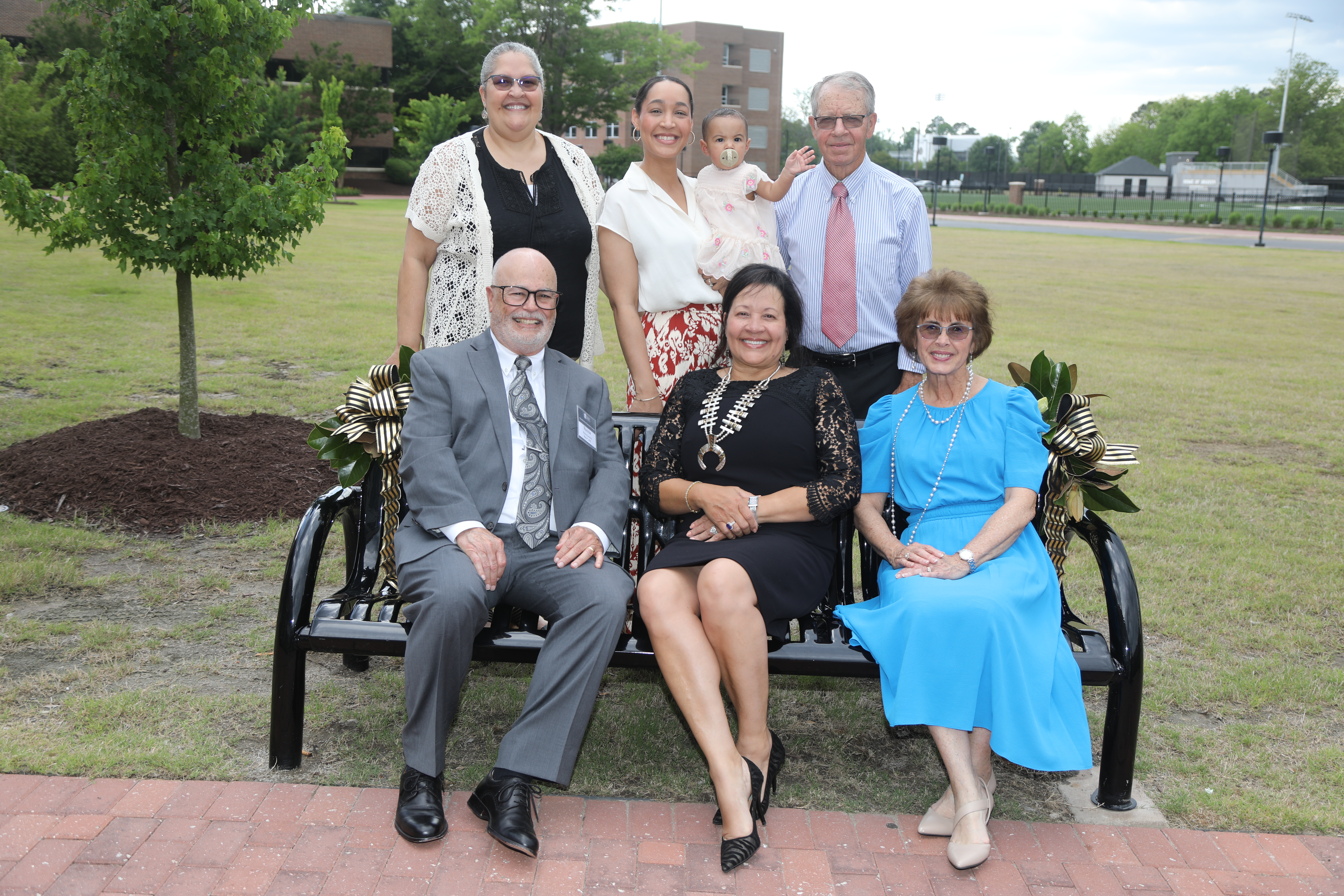 Ron and Tina Oxendine with family members