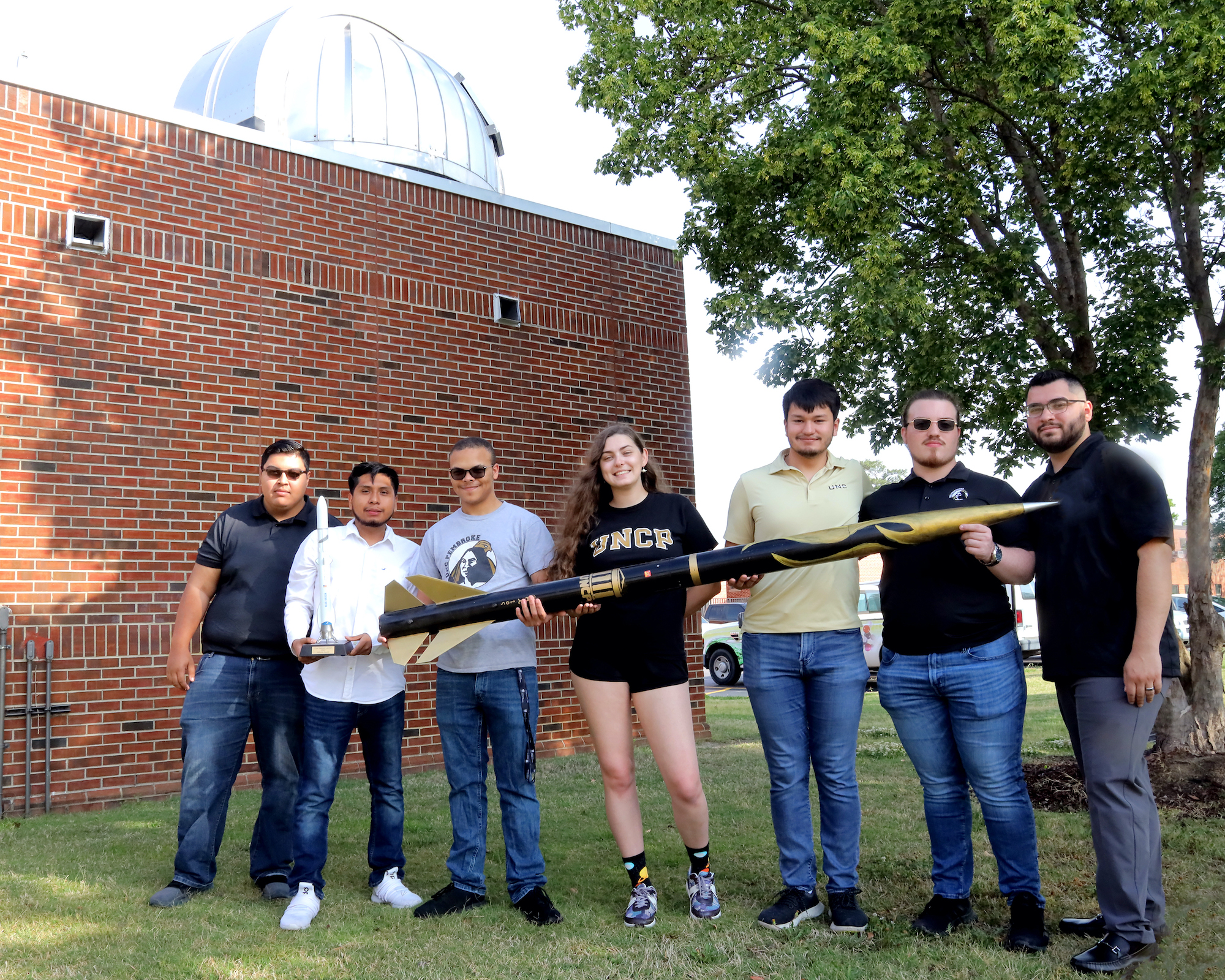 Mace Velarde, Bryan Martinez, Caleb Locklear (co-captain), Sydney Allen, Alex Velarde (captain), Micah Ferguson, Benjamin Savage