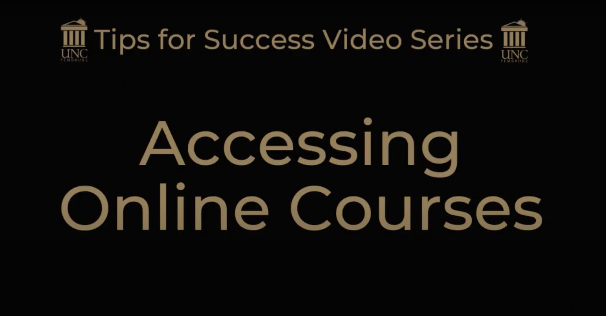 Accessing online Courses youtube thumbnail