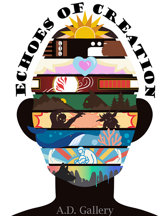 Poster for the 2026 Senior Capstone exhibit in the AD Gallery at UNCP