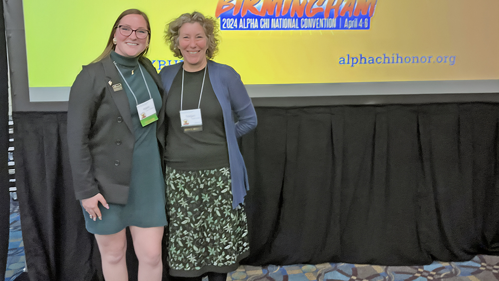Aspen Andersson (left) with Dr. Teagan Decker
