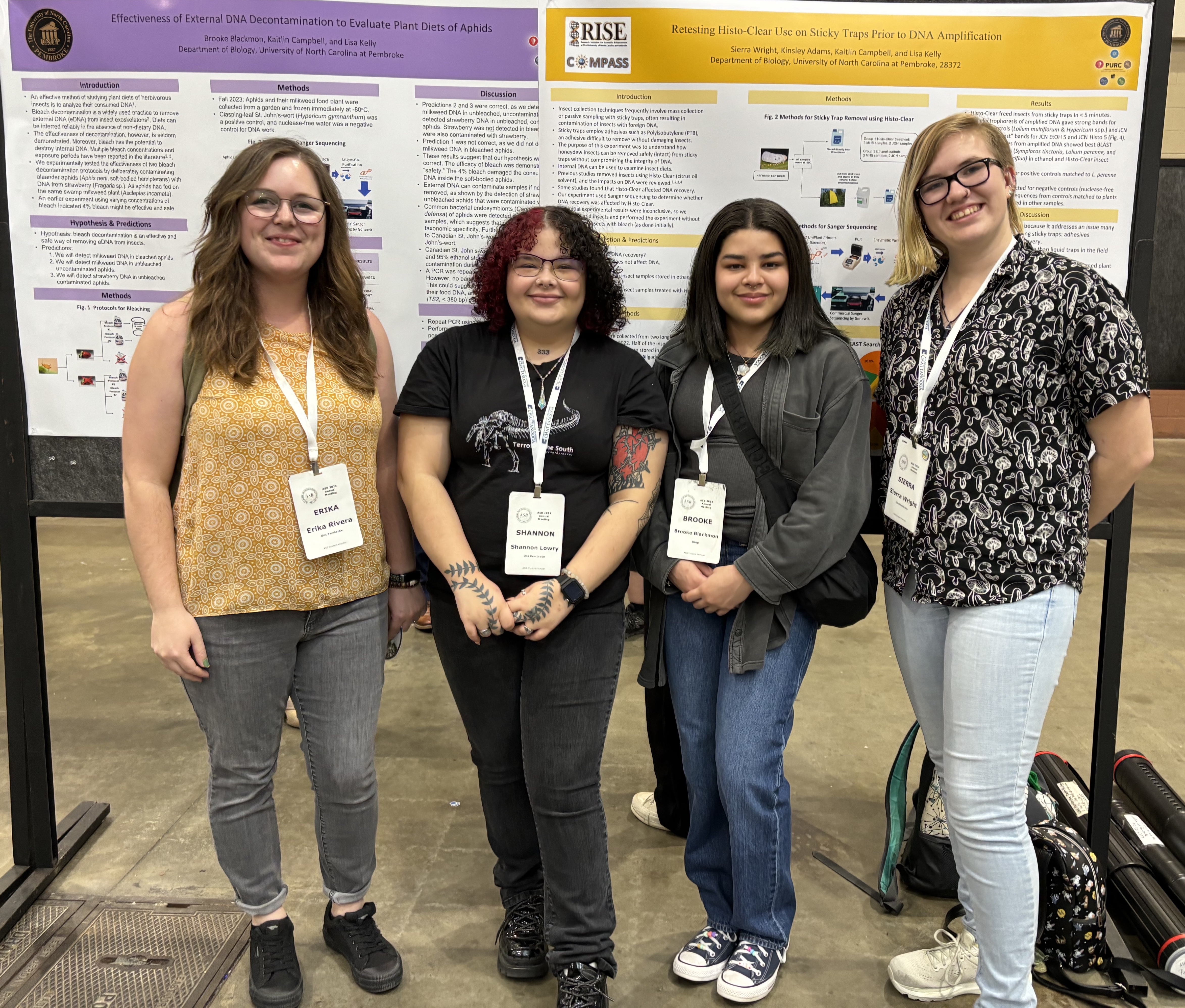 From left to right: Erika Rivera, Shannon Lowry, Brooke Blackmon, and Sierra Wright