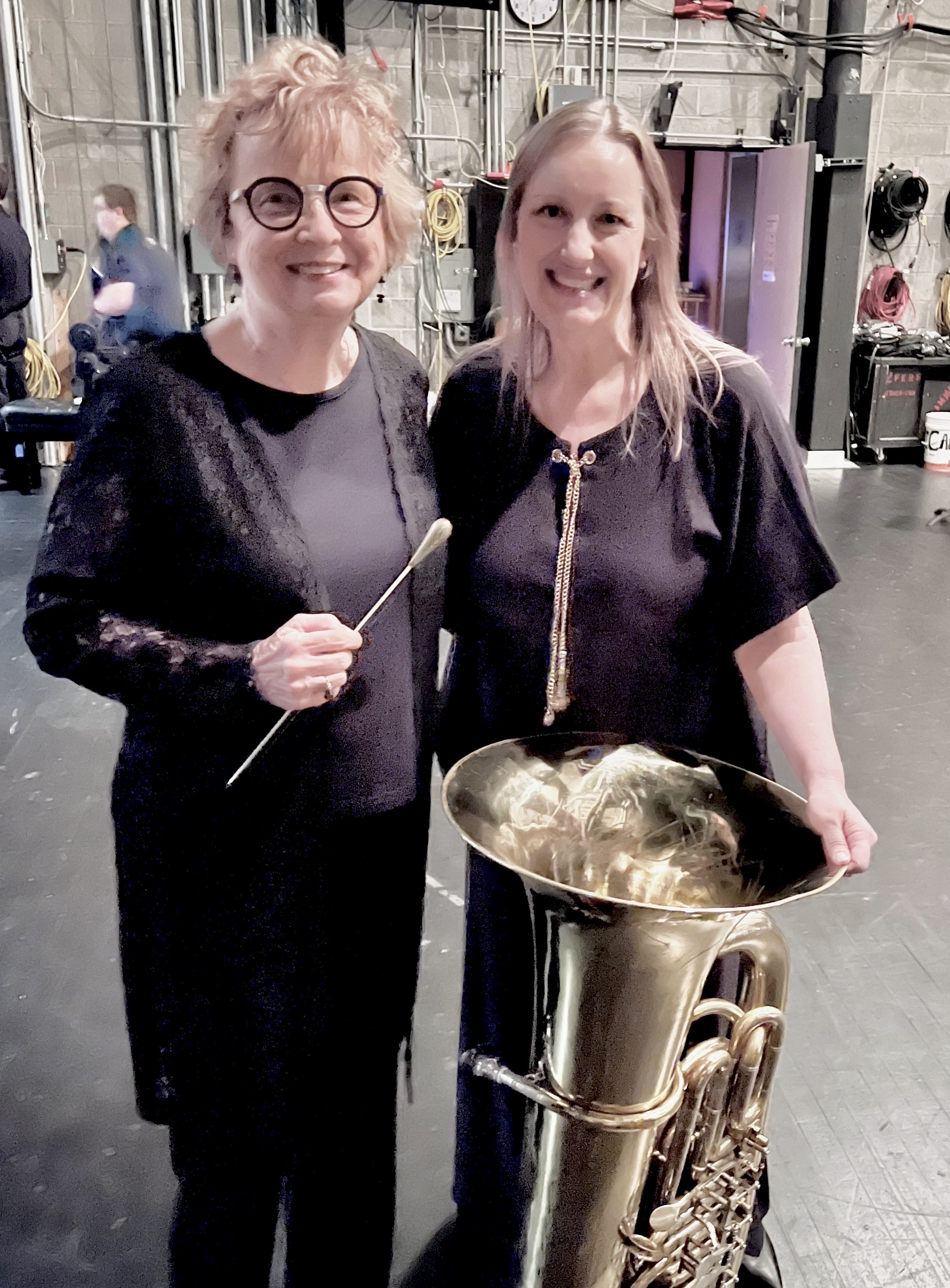 Dr. Mary Ann Craig (left) past president of ITEA, and Dr. Joanna Hersey, associate dean of Student Success and Curriculum at UNCP