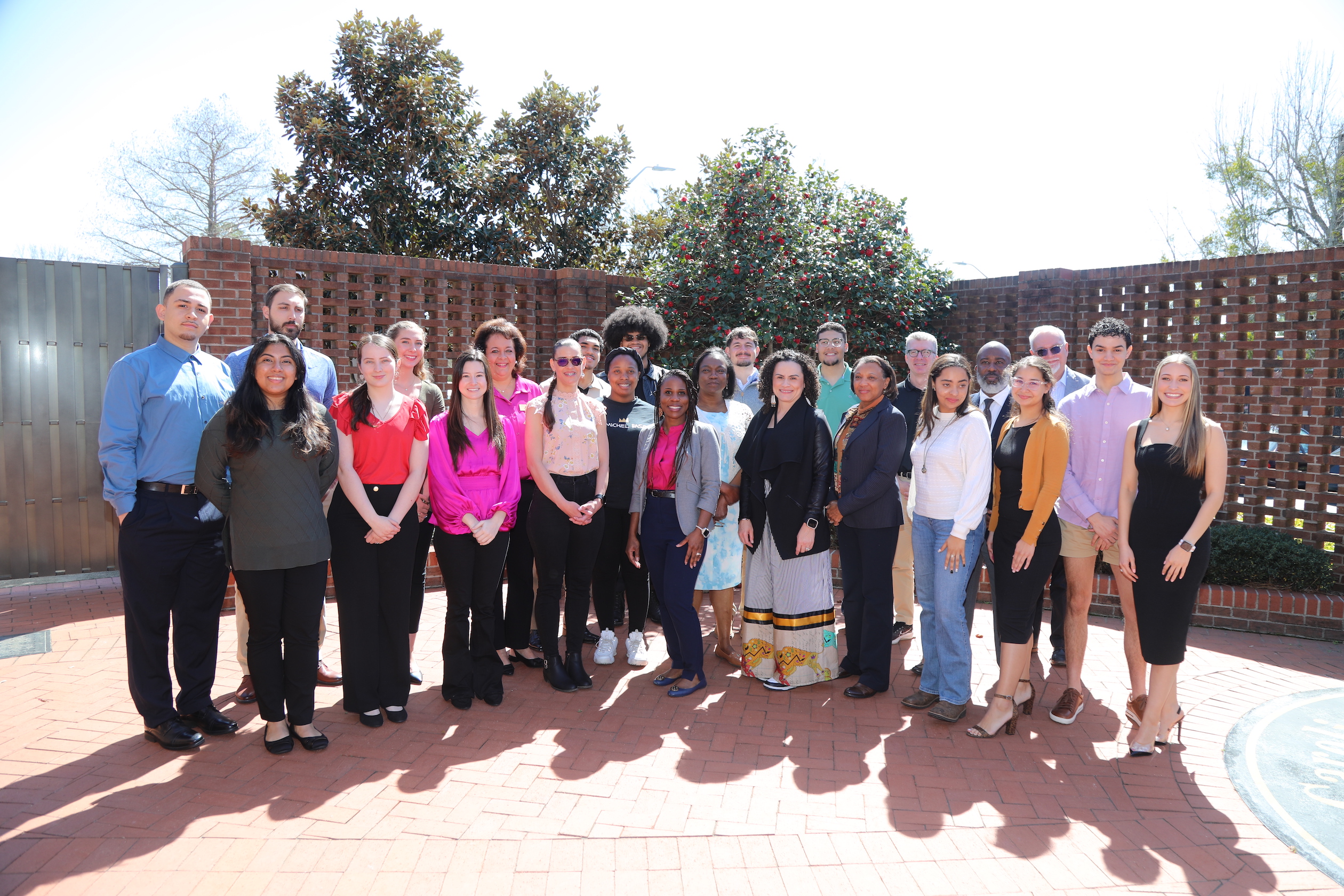 UNCP students engaged with Wake Forest University School of Medicine faculty during a campus visit