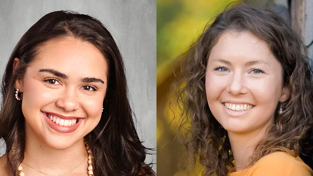 Rhyane Jacobs (left) and Ellie McPherson are finalists for the NCCAT Beginning Teacher of the Year Award.