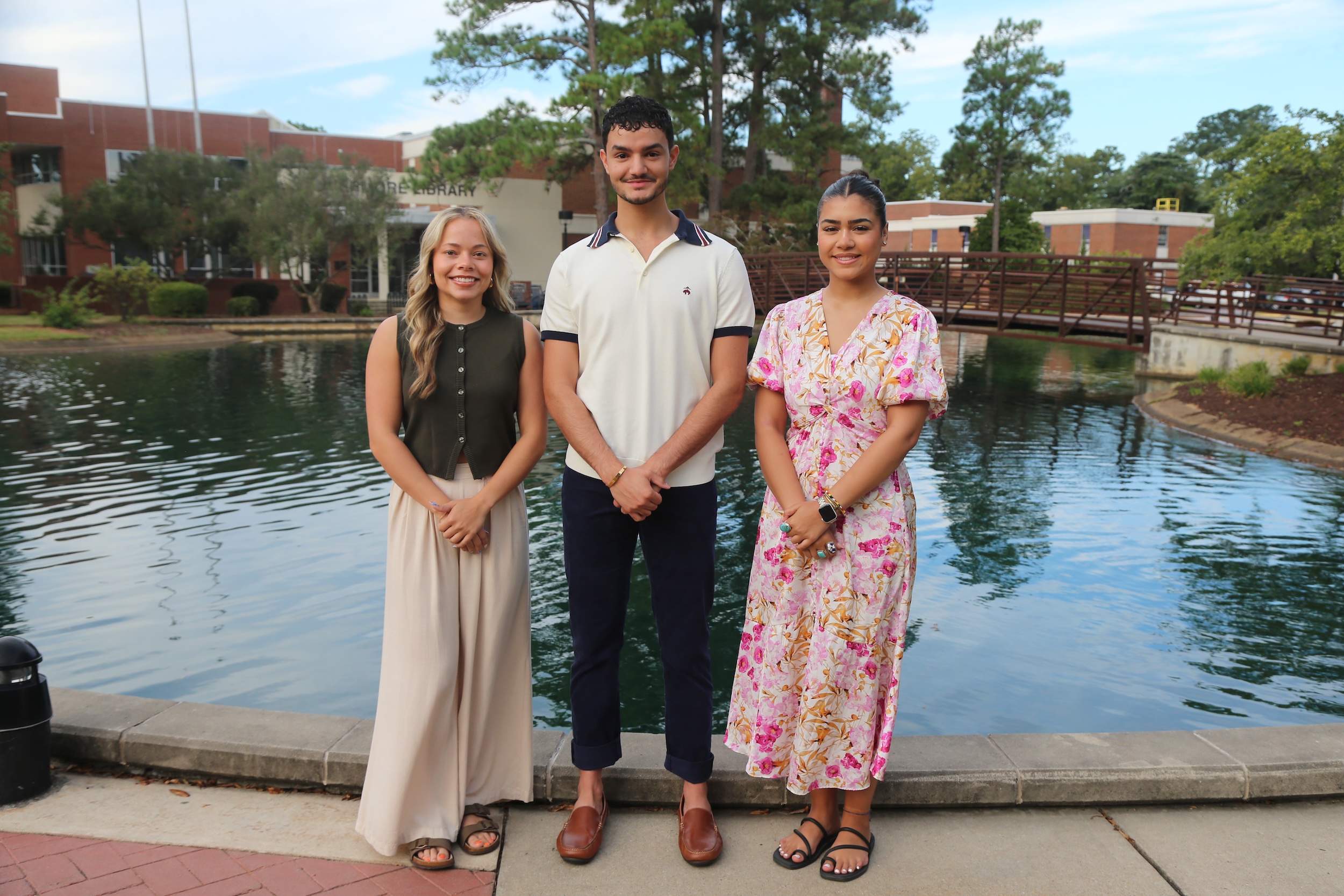 Brody Early Assurance Scholars Leah Paul (right) Connor Blake and Braydann Revels
