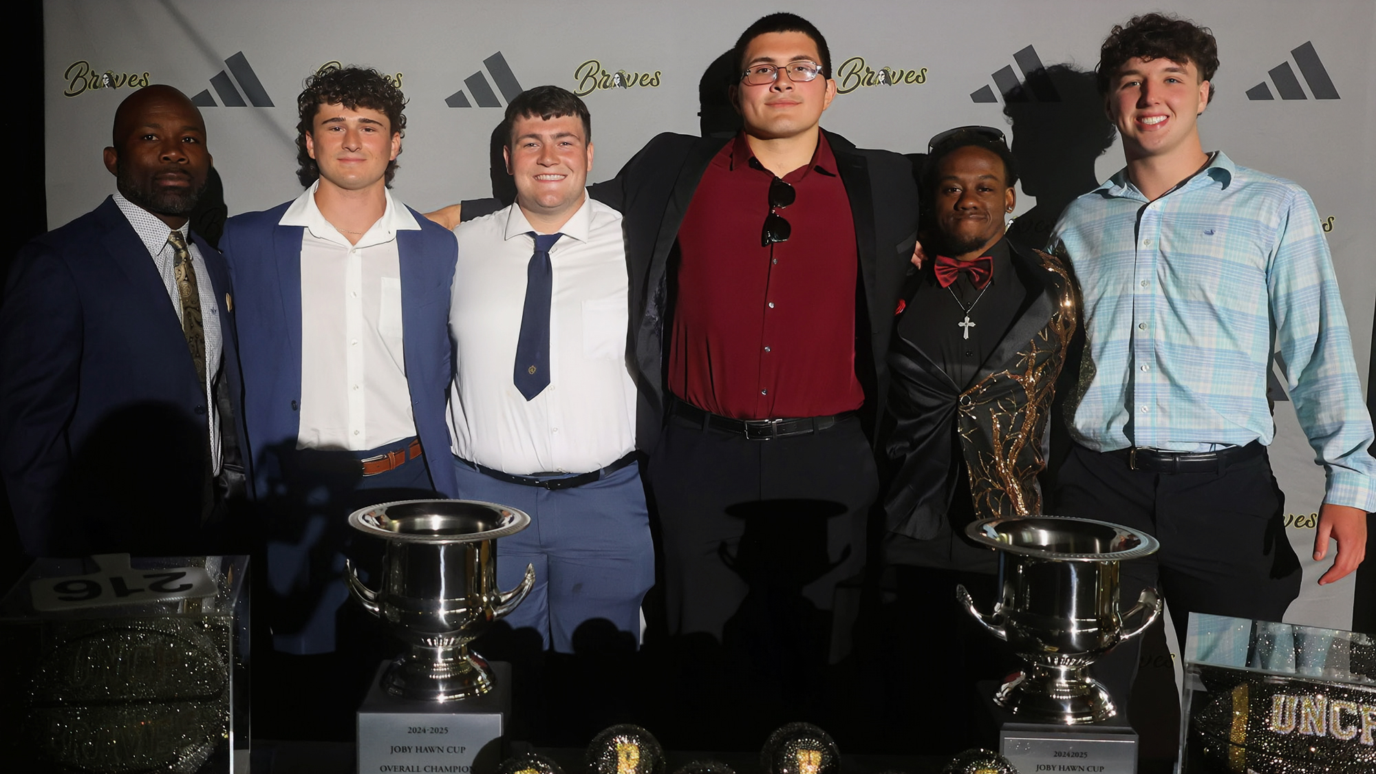 UNCP student-athletes pose during the 2026 Cash Bash.