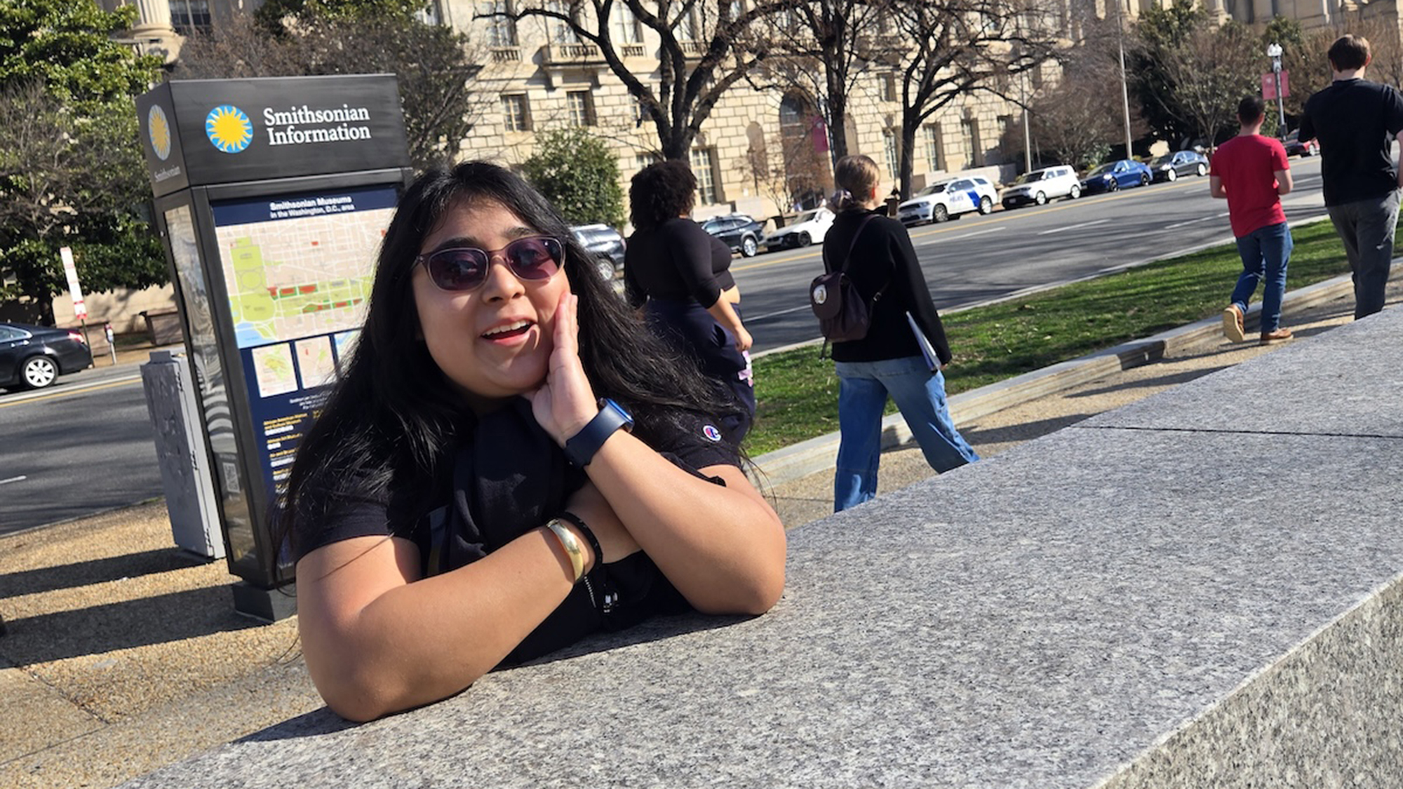 Maryely Dominguez at the Smithsonian Institution, Washington, D.C.