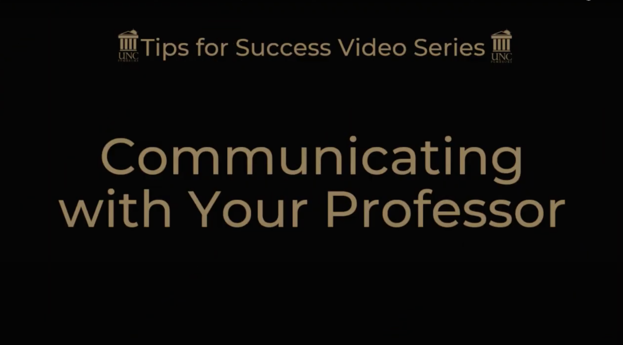 communicating with your professor youtube thumbnail