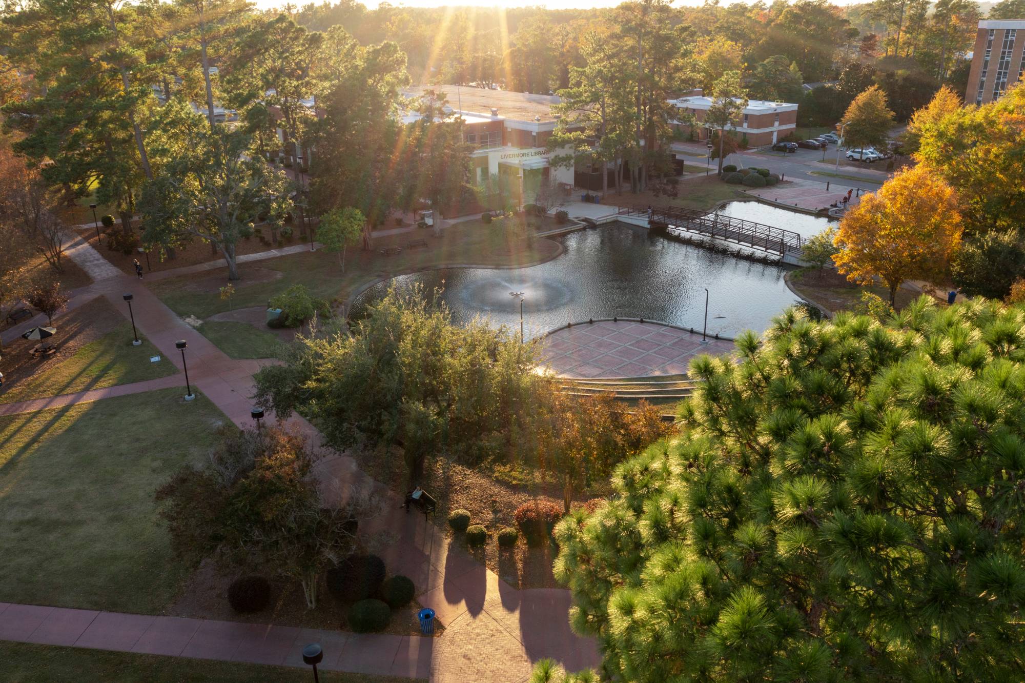 UNCP campus quad