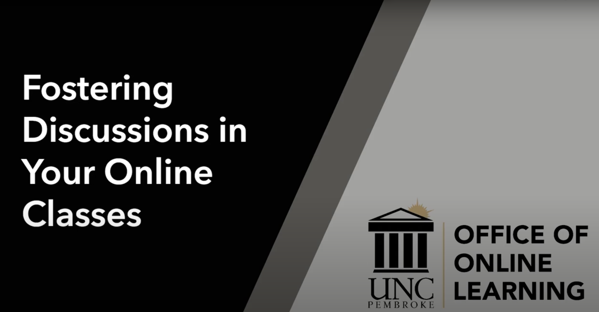 Fostering Discussions in your online classes part 2 youtube thumbnail