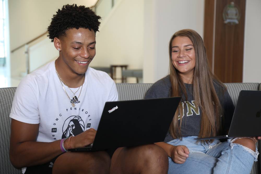 Students on laptop