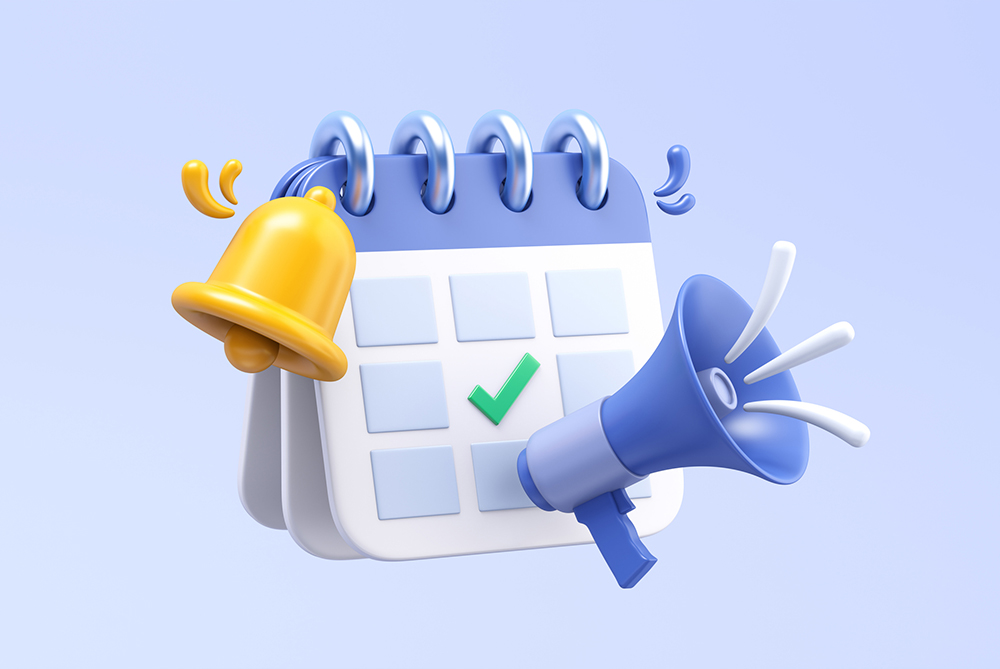 cartoon-style calendar