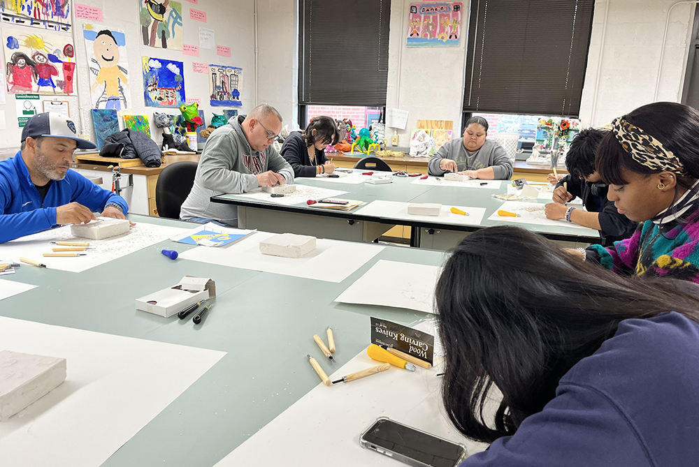 art education studio classroom unc pembroke