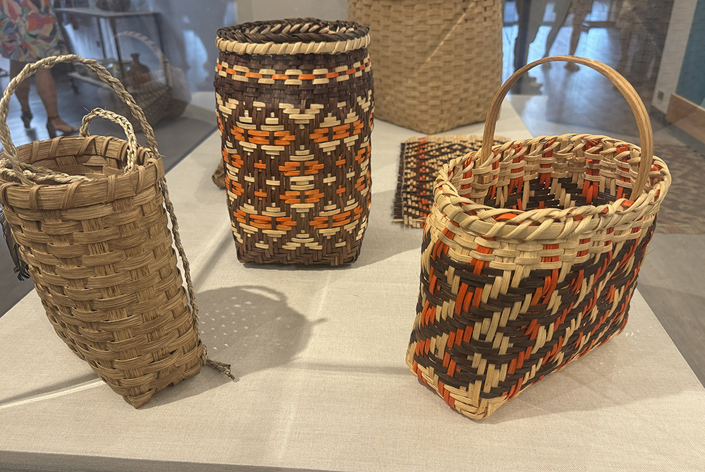 Baskets on display in the museum