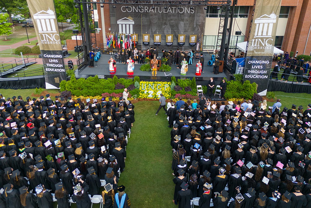 commencement at UNC Pembroke