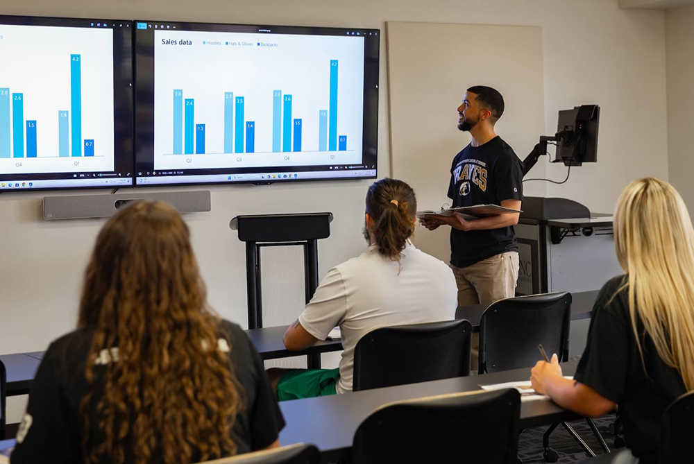 UNCP students in a class