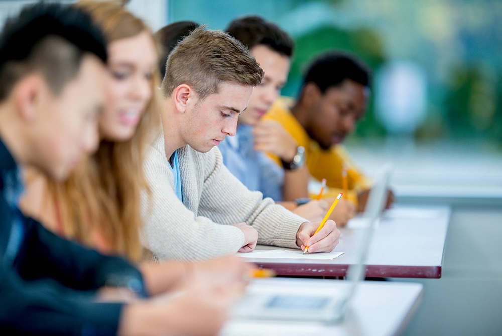 Students in a classroom