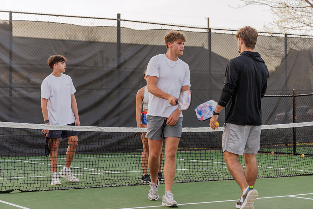 UNCP students playing Pickleball