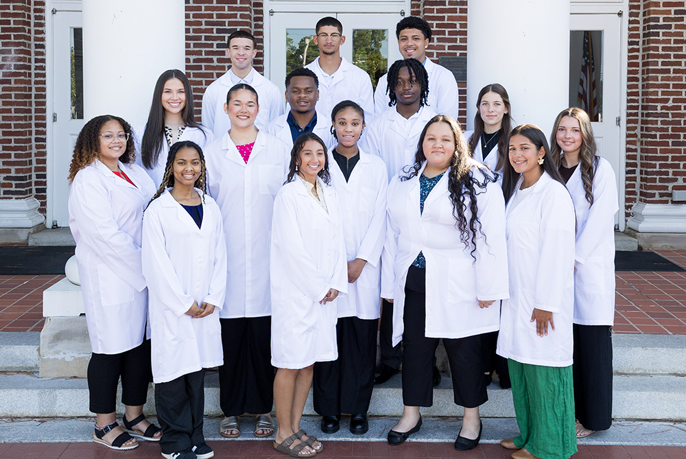2026 CHSP Cohort in front of Old Main on UNCP campus