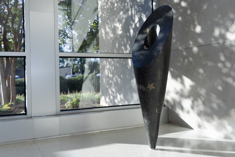 font sculpture at Lumbee Hall