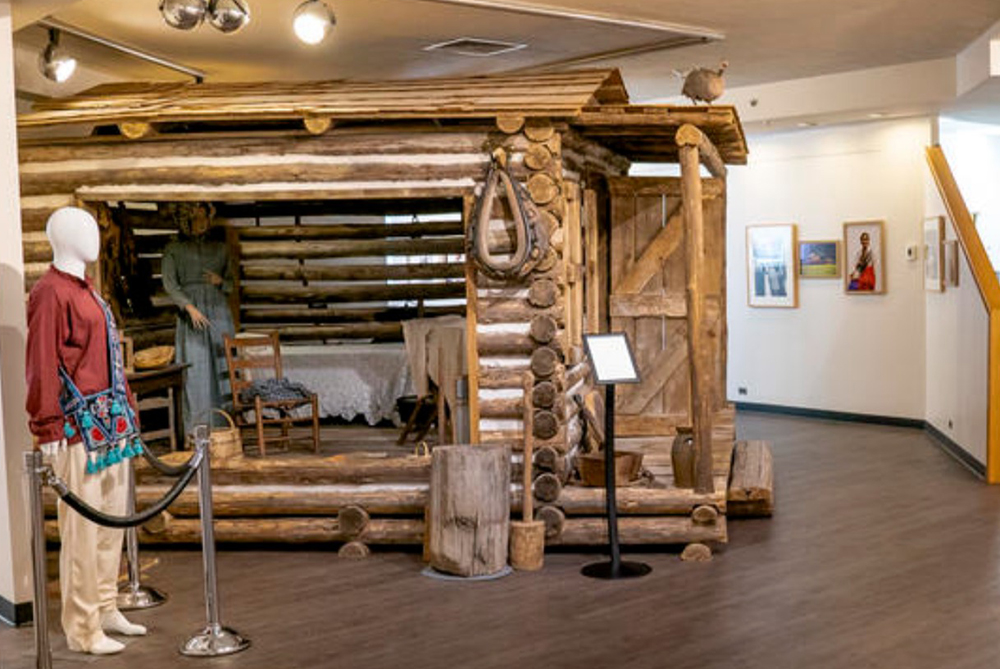 A Lumbee quilt on display at the museum