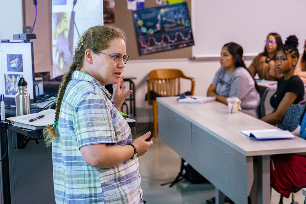 Katherine teaching students