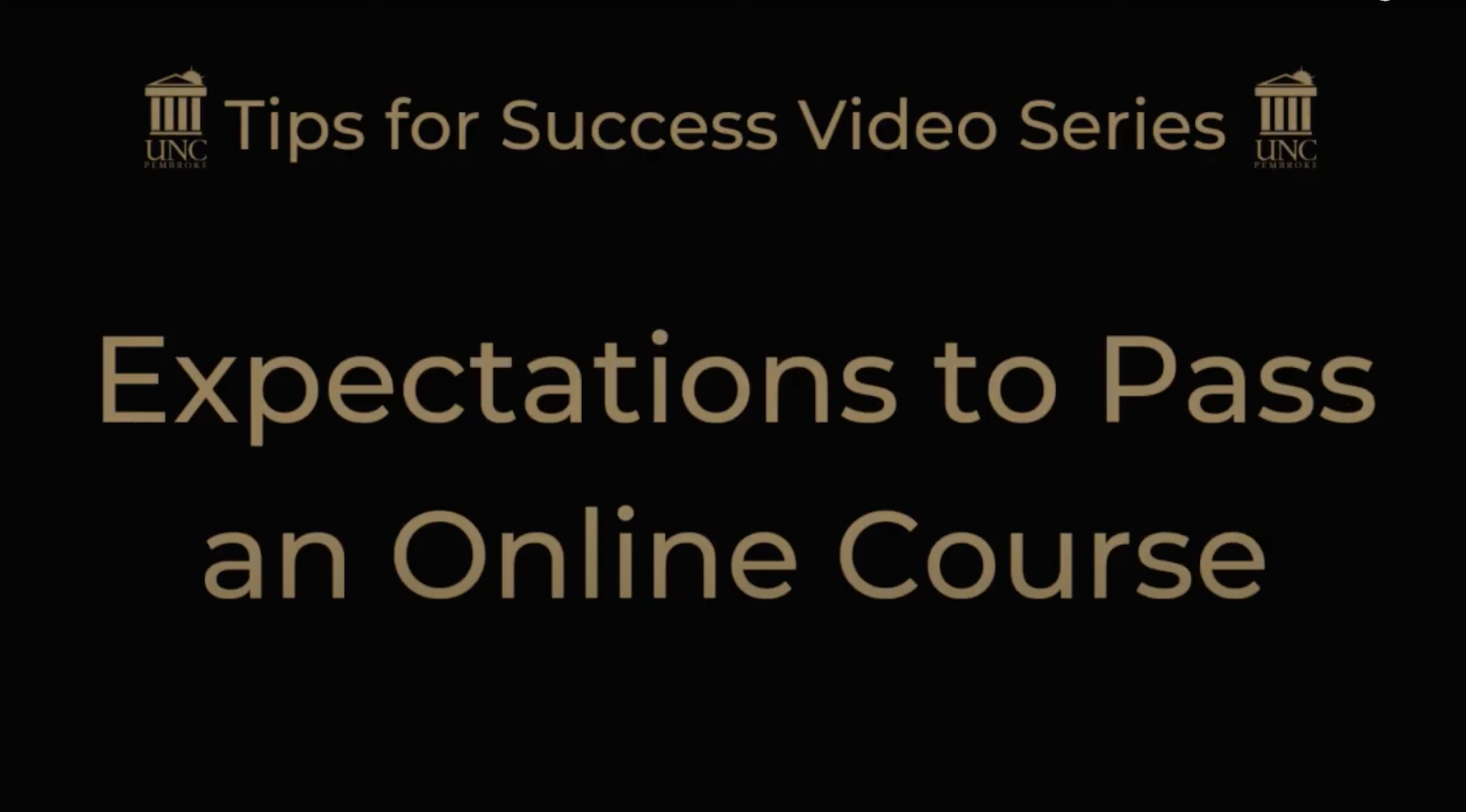 expectations to pass an online course youtube thumbnail