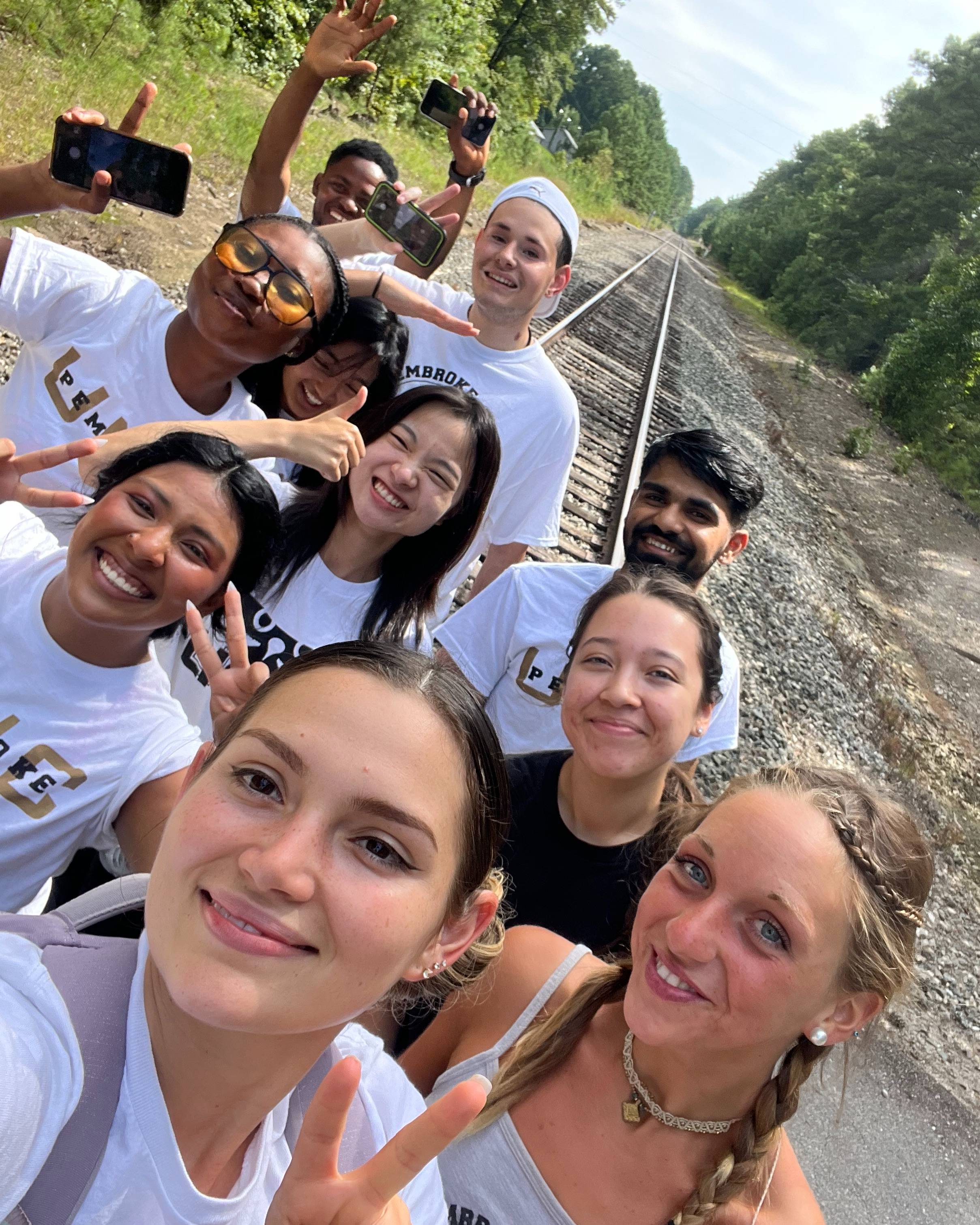 Group of students on a BraveVentures excursion