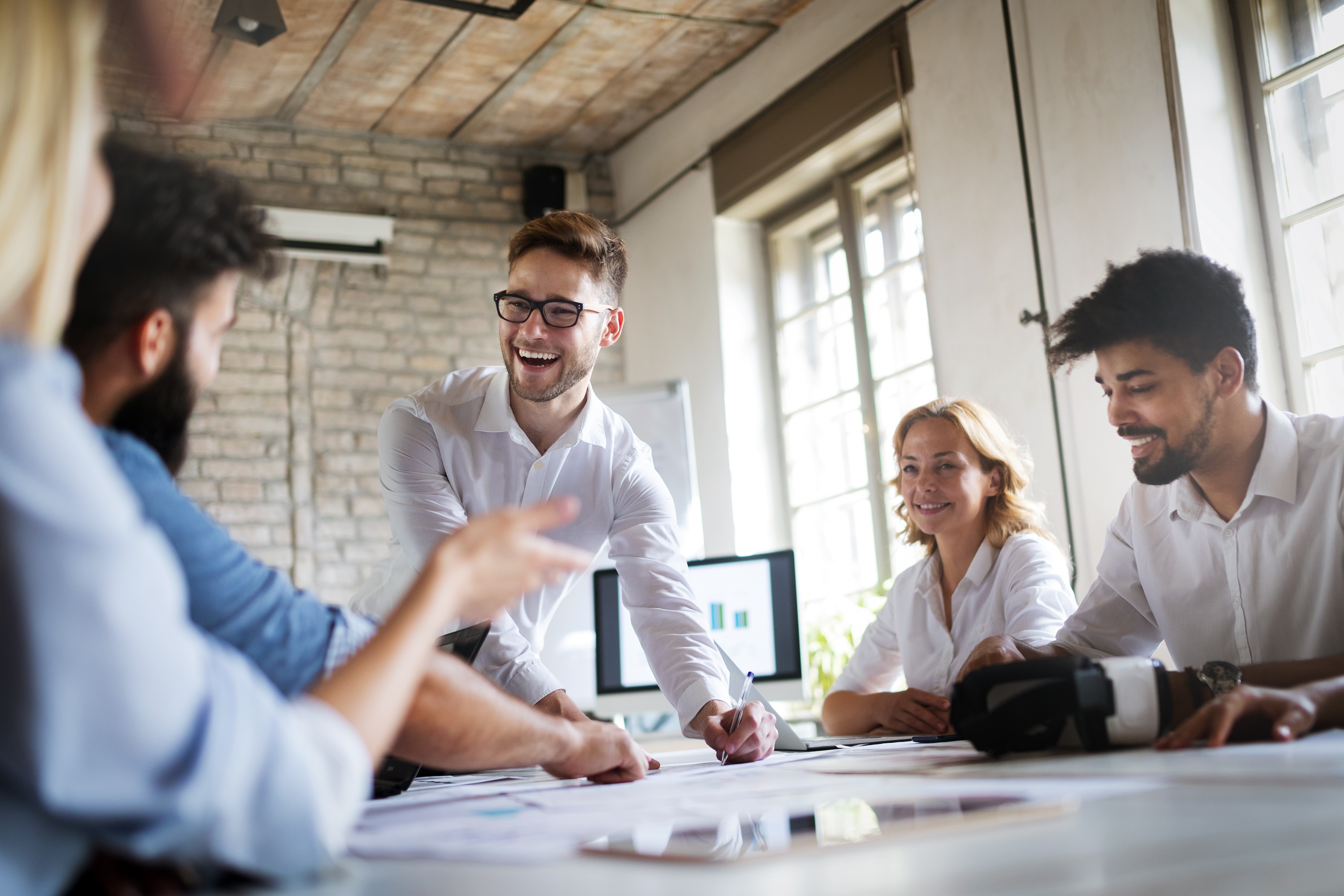 Young business people