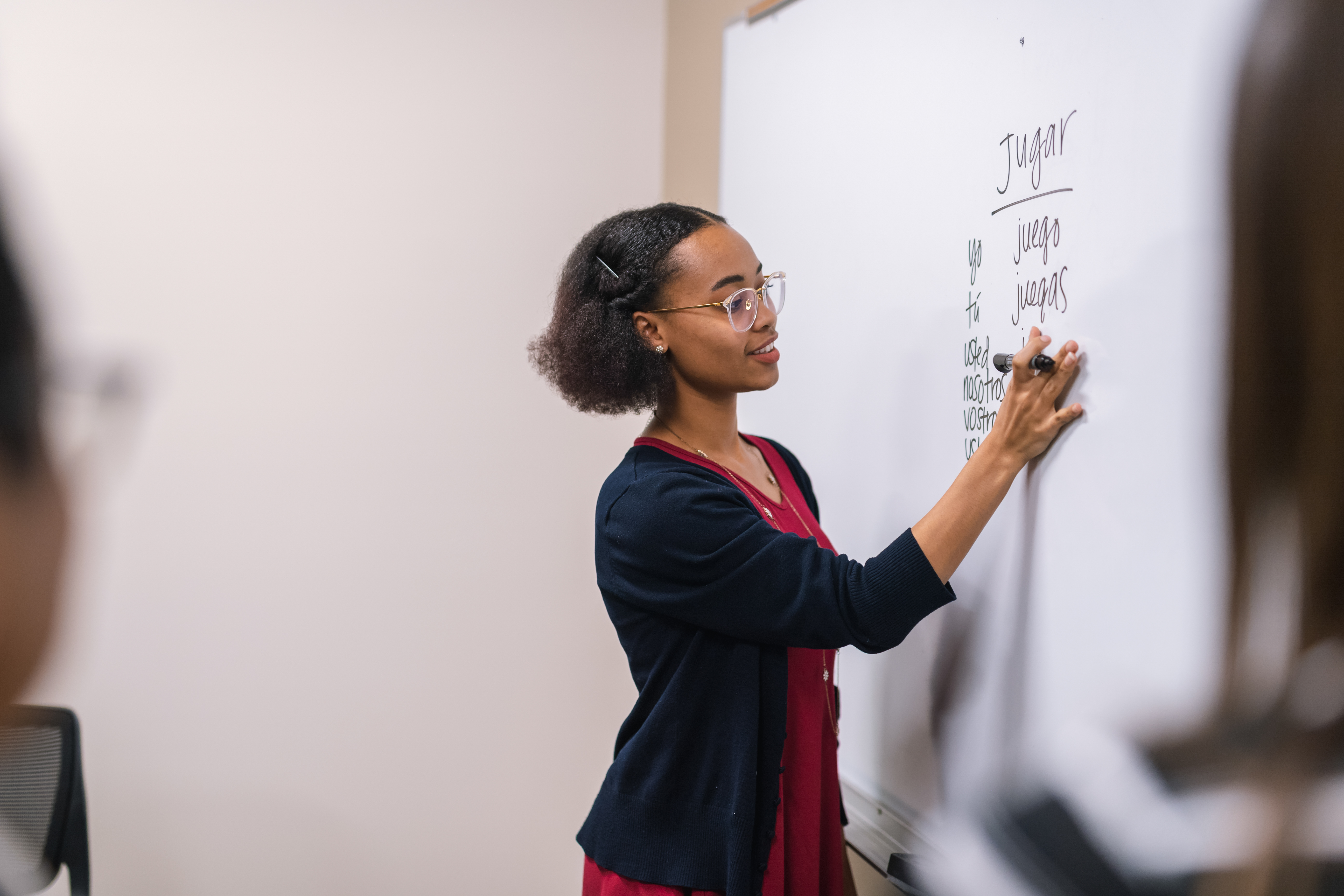 Woman teaching spanish